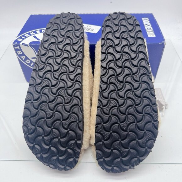 Birkenstock Arizona Big Buckle Shearling Teddy Eggshell Platform Sandal EU 41 - Picture 10 of 13